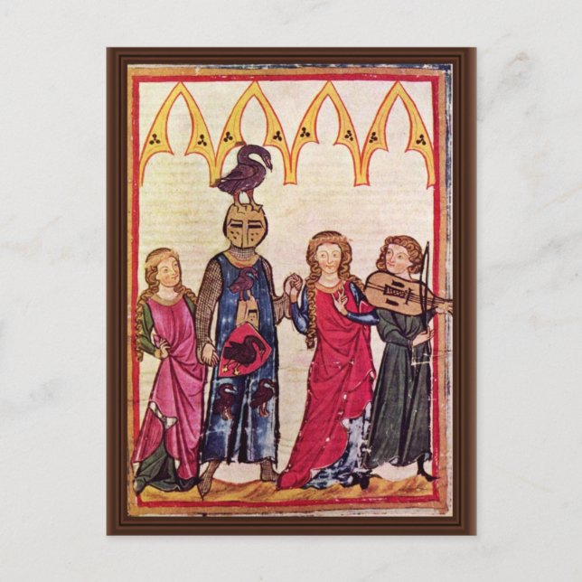 Hiltbolzen von Swanegoe zwei Damen zum Tanz von m Postkarte (Vorderseite)