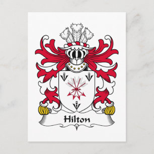 Hilton Familienwappen Postkarte