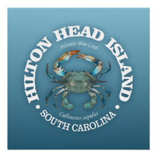 Hilton Head (blaue Krabbe) Poster