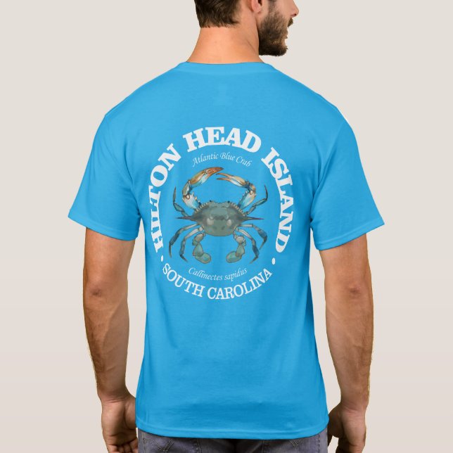 Hilton Head (blaue Krabbe) T-Shirt (Rückseite)