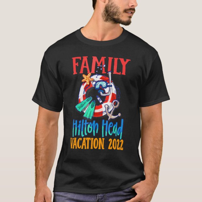 Hilton Head Carolina 2022 Matching Family Group Va T-Shirt (Vorderseite)