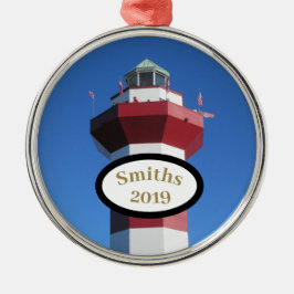 Hilton Head Harbour Town Custom Circle Ornament Aus Metall