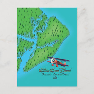 Hilton Head Insel South Carolina Karte