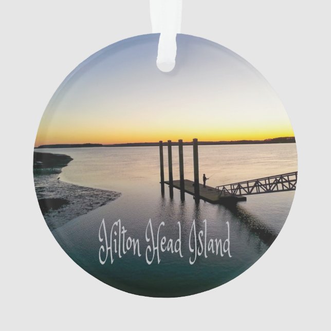 Hilton Head Insel South Carolina Ornament (Rückseite)
