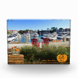 Hilton Head Island Hafen Stadt Marina Hallo Fall Fotoblock