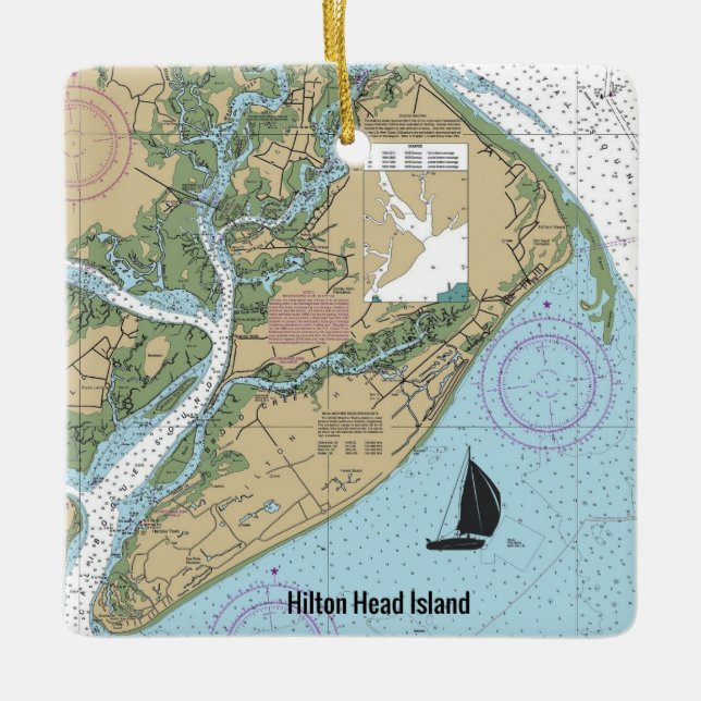 Hilton Head Island Keramikornament (Vorderseite)