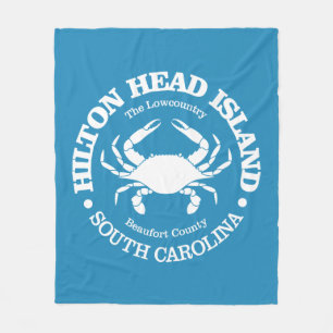 Hilton Head Island (Krebs) Fleecedecke