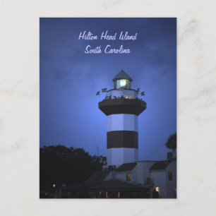 Hilton Head Island Lighthouse in South Carolina Postkarte