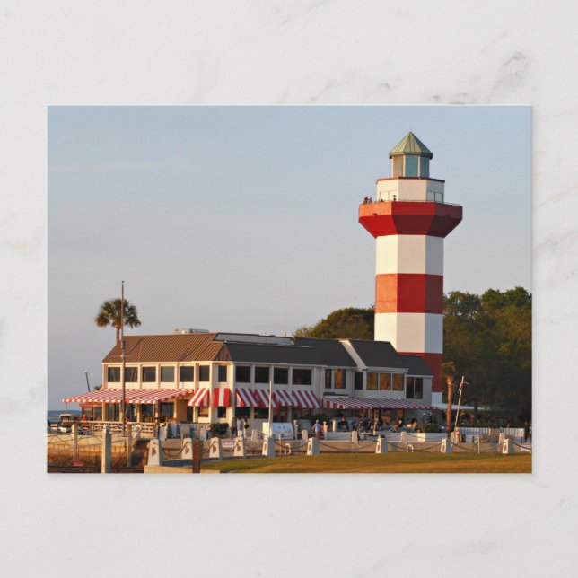 Hilton Head Island Lighthouse Postkarte (Vorderseite)