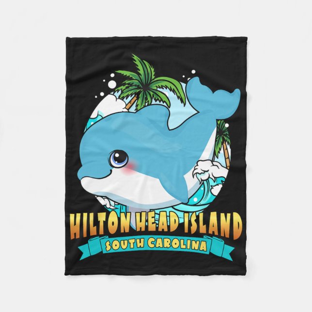 Hilton Head Island South Carolina Ba Fleecedecke (Vorderseite)