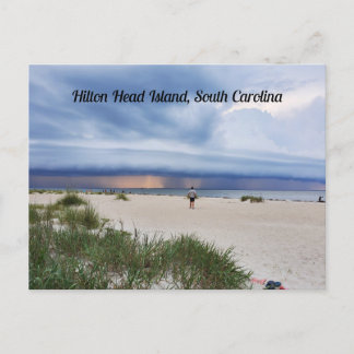 Hilton Head Island South Carolina Beach Storm Postkarte