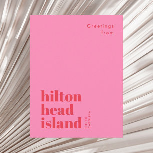 Hilton Head Island South Carolina moderne Postkart Postkarte