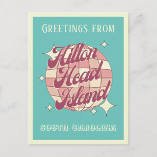Hilton Head Island South Carolina Retro Postcard Postkarte