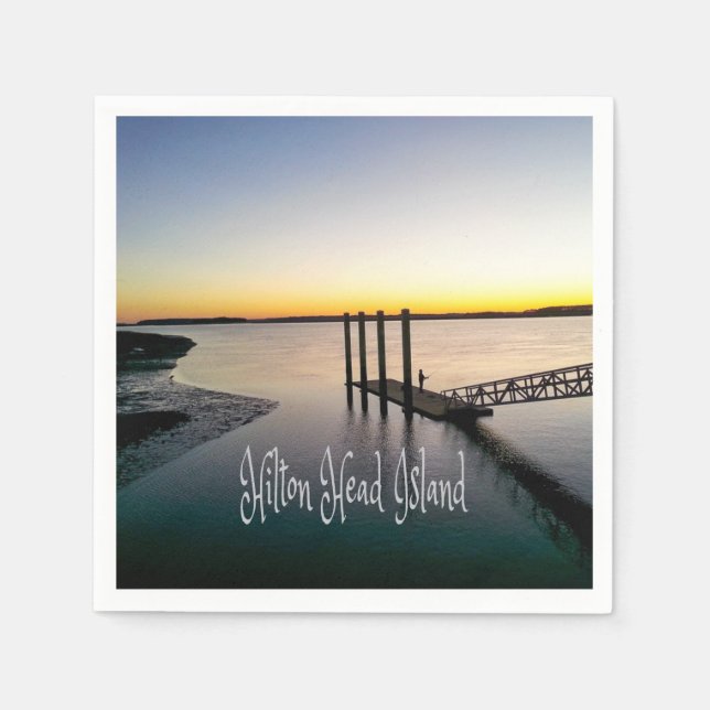 Hilton Head Island South Carolina Serviette (Vorderseite)