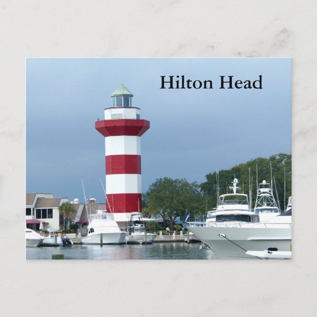 Hilton Head Lighthouse Postkarte (Vorderseite)
