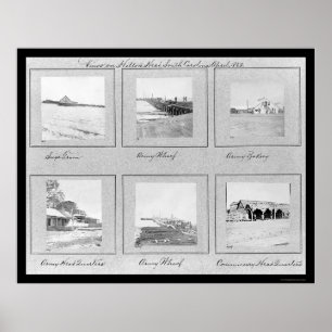 Hilton Head, SC Foto Vignettes 1862 Poster