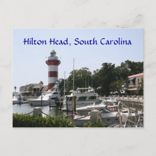Hilton Head, SC Harbour Town Lighthouse Postcard Postkarte