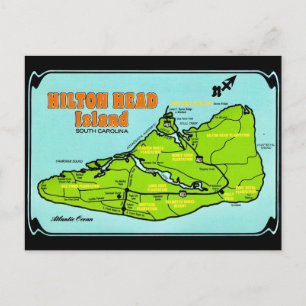 Hilton Head SC Insel Karte