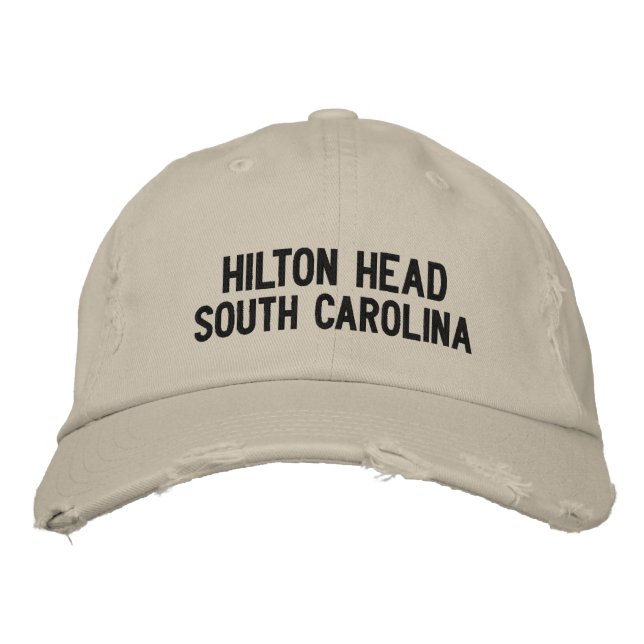 Hilton Head, South Carolina bestickte Cap Baseballkappe (Vorderseite)