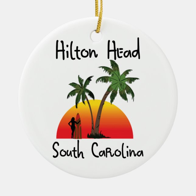 Hilton Head South Carolina Keramikornament (Vorne)