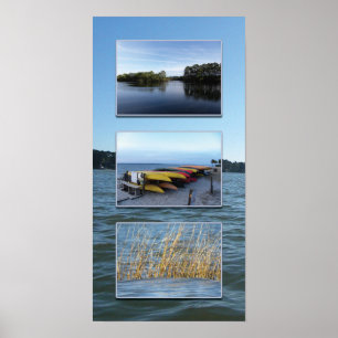 Hilton Head Wassertriptych Poster