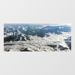 Himalaya-Berge unter Wolken - Tibet Fensteraufkleber