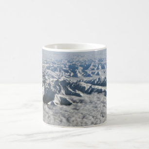 Himalaya-Berge unter Wolken - Tibet Kaffeetasse