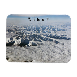 Himalaya-Berge unter Wolken - Tibet Magnet