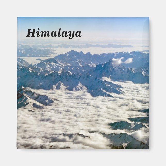 Himalaya-Berge unter Wolken - Tibet Magnet (Vorne)