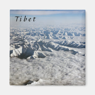 Himalaya-Berge unter Wolken - Tibet Magnet