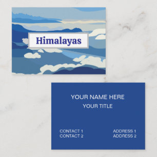 Himalaya Gebirge Asien Reise Visitenkarte