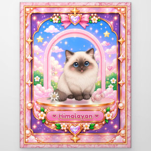 Himalaya-Katze, Kawaii-Kunst Postkarte