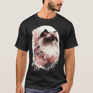 Himalaya-Katze Kirschblüte Japanische Sakura T-Shirt