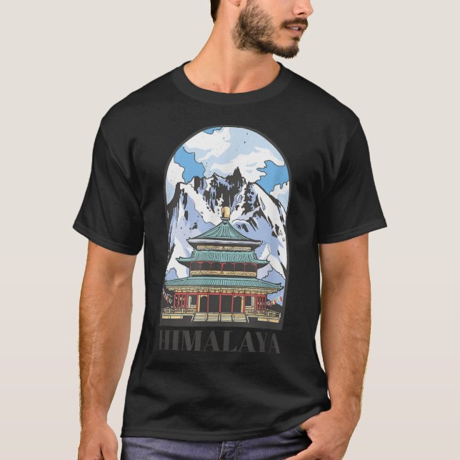 Himalaya Mountains Berg Mount Everest Himal T-Shirt (Vorderseite)