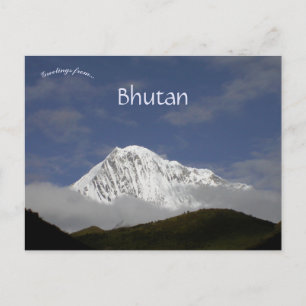 Himalaya Mountains Bhutan Postkarte