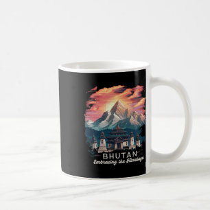 Himalaya Wanderung Tempel Bhutan Kostüm Wandern Bh Kaffeetasse