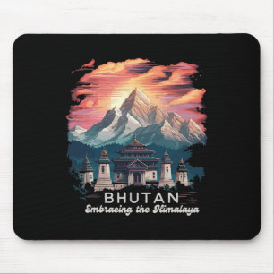 Himalaya Wanderung Tempel Bhutan Kostüm Wandern Bh Mousepad