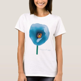 Himalayan Blue Poppy Blume T - Shirt der Frauen