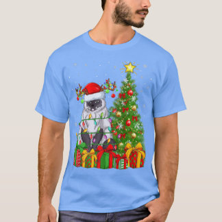 Himalayan Cat Lighting Xmas Tree Himalayan Cat Chr T-Shirt