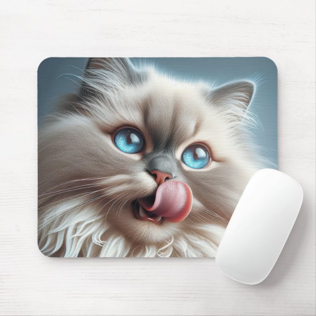 Himalayan Cat Mousepad (Mit Mouse)