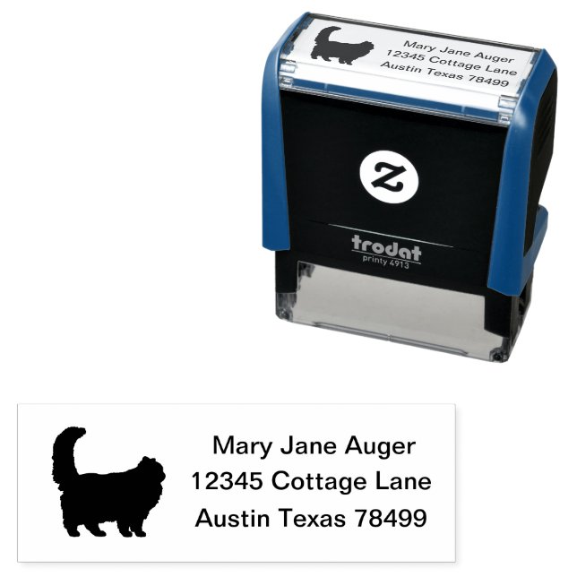 Himalayan Cat Personalisiert Permastempel (Beispiel)