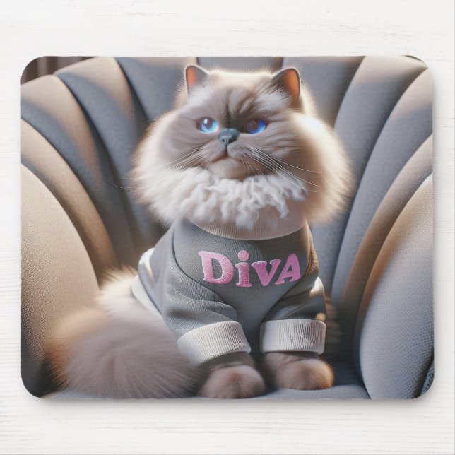 Himalayan Diva Cat Mousepad (Vorne)