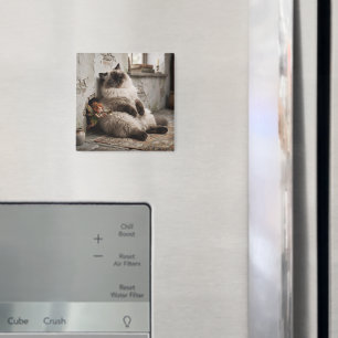 Himalayan-Kitty und Pixie werden überrascht  Magnet