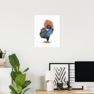 Himalayan Monal Fasan | Vogel Kunst Druck Poster
