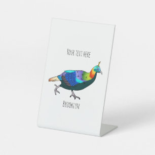 Himalayan-Monal-Vogel-Cartoon-Illustration  Sockelschild