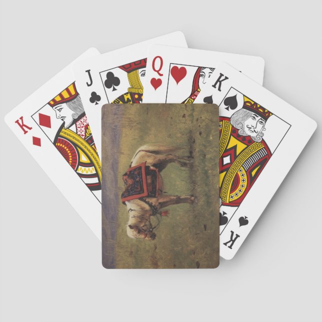 Himalayan Pony (Kleines Pferd) (Vasily Vereshchagi Spielkarten (Rückseite)