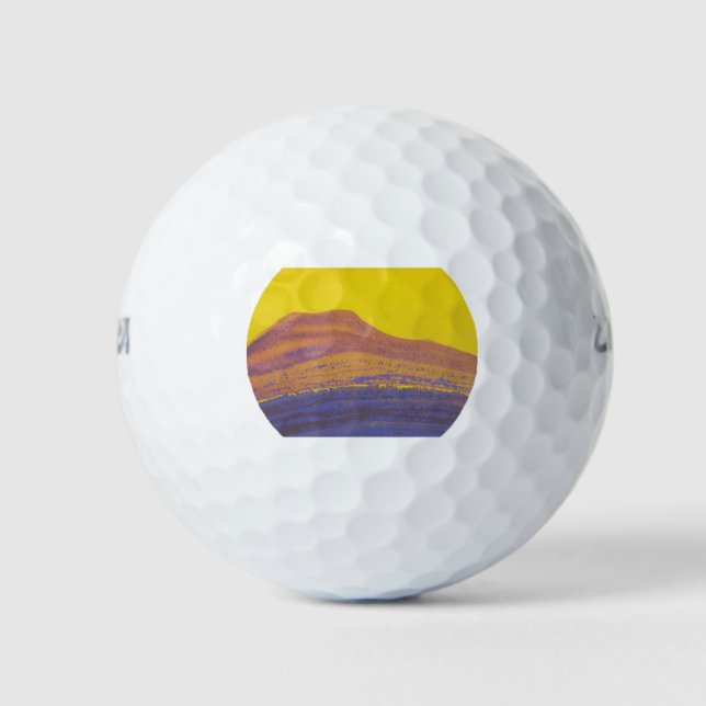 Himalayas (Gebirgskette) (von Nicholas Roerich) Golfball (Vorderseite)