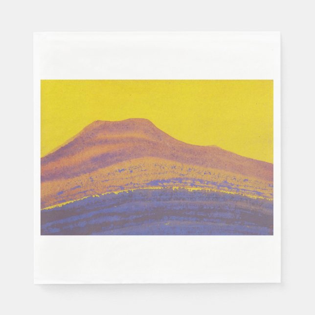 Himalayas (Gebirgskette) (von Nicholas Roerich) Serviette (Vorderseite)