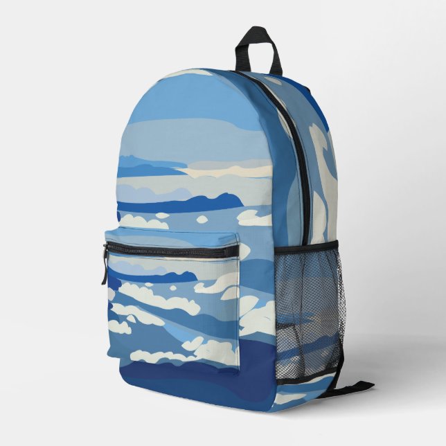 Himalayas Himalayan Mountains Asia Travel Bedruckter Rucksack (Rückseitige Ecke Rechts)