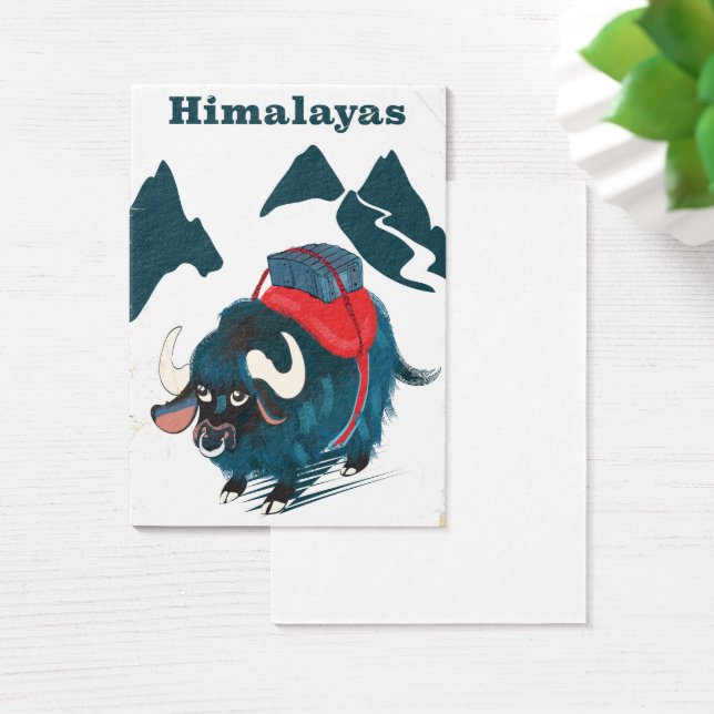 Himalayas Vintage Reiseplakat (Schreibtisch)